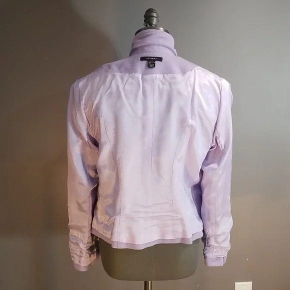 Louben made in Canada wool cashmere mix size 10. Lavender. Staple for capsule - Picture 11 of 13